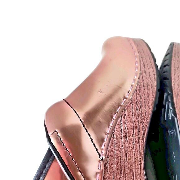 Dansko Professional Rose Chrome Metallic Patent Leather Clog EU 38 US 7.5 8 Pink - Picture 7 of 10